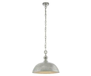 Suspension EASINGTON E27 1X60W en acier nickel D500mm