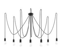 Sollux Lighting Edison lampe suspendue x60 W noir SL.0372