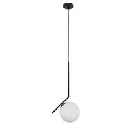 EDO Suspension PELOTA, Éclairage de Plafond Moderne, Support de Lampe en Noir (20cm), Luminaires Intérieur pour Salon, Chambre, Café, Restaurant, Lustre Cuisine E27, IP20, 230V, EDO777102