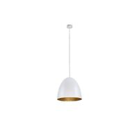 Suspension EGG M BLANC-OR 9021