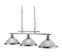 Suspension Élégante 3-FLAMMES E27 Lampe À Pendre Argent Antique Intérieur