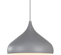 Suspension élégante réglable, éclairage de Plafond Industriel, décoration Vintage, Abat-Jour Nordique, Lampes suspendues créatives élégantes, Base E27 pour Salon, Cuisine, Couloir (Gris, 40 cm)