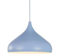Suspension élégante réglable, éclairage de Plafond Industriel, décoration Vintage, Abat-Jour Nordique, Lampes suspendues créatives élégantes, Base E27 pour Salon, Cuisine, Couloir (Bleu, 40 cm)