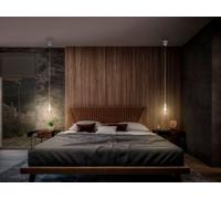 Suspension En Acier Blanc, 117cm