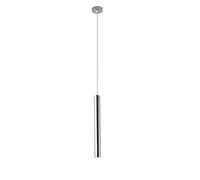 Suspension en aluminium, lampe suspendue à tube long, plafonnier à tête unique, lanterne cylindrique encastrée, éclairage moderne pour décoration d'intérieur