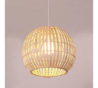 Suspension en Bambou au-Dessus de l'évier de Cuisine, Style Asiatique du Sud-Est, luminaire Suspendu en Forme de dôme Rustique, luminaire Suspendu en rotin pour Salle à Manger, res