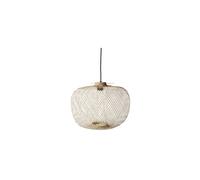Suspension en bambou beige, E27, 1 ampoule, ronde - Bloomingville - Ø42 cm, H30 cm