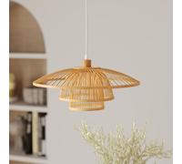 Suspension en bambou naturel et métal d50 cm - mirabel