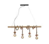 Suspension En Bois Pour Table À Manger B: 100 CM Pour 4X E27 Métal
