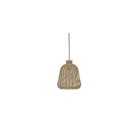 Suspension en cannage beige, E27, 1 ampoule, base métal, forme cloche - Bloomingville, - 35xP35x38 cm