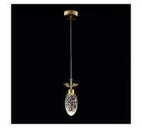Suspension en Cristal à Bulles, Lustre LED MI-NI en Laiton, Lampe de Plafond Suspendue, luminaire d'îlot de Cuisine postmoderne, lustres