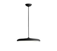 Suspension en Fer Classique et Simple, Style Nordique, intensité Variable, Abat-Jour en Acrylique translucide, luminaire décoratif pour Salle à Manger, Salon, Bar (Noir, 24,9 cm)