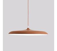 Suspension en Fer de Style Nordique, 3 Couleurs, intensité Variable, Simple et Classique, Abat-Jour en Acrylique translucide, luminaire décoratif pour Salle à Manger, Salon, Bar (Marron, 40 cm)
