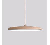Suspension en Fer de Style Nordique, 3 Couleurs, intensité Variable, Simple et Classique, Abat-Jour en Acrylique translucide, luminaire décoratif pour Salle à Manger, Salon, Bar (Or Rose, 24,9 cm)