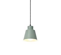 Suspension en Fer forgé coloré, Style Nordique Moderne, culot E27, Lampe de Plafond encastrée à tête Unique, idéale pour Un Bureau, Une Table de Chevet ou Un Grenier (Vert)