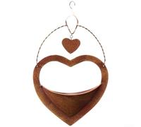 Suspension en fer pour fleurs et plantes - Convient pour jardin, terrasse, balcon avec identité visuelle géométrique moderne (style B)