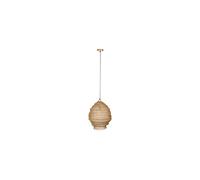 Suspension en laiton doré, maillé, E27, 1 ampoule - White Label, Lena - 48x48x60 cm