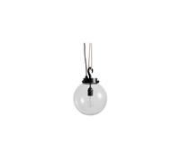 Suspension en laiton noir, d'intérieur, E27, 1 ampoule - Chehoma, Globe - 30x30x42 cm
