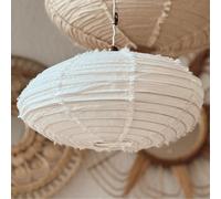 Suspension en lin wabi sabi ovale mini