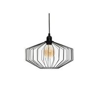 Suspension en métal coloris Noir - D. 30,5 x H. 23 cm -PEGANE- Noir