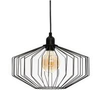 Suspension en métal coloris Noir - D. 30,5 x H. 23 cm -PEGANE- Noir