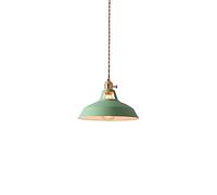 Suspension en métal de Couleur créative, Abat-Jour à vis E27, Style Industriel, luminaire décoratif en Fer forgé, idéal pour Un Restaurant, Un Bar ou Une Ferme (F)