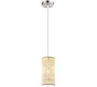 Suspension en orcelaine 124x11x11 cm blanc mat globo lighting 15918 Blanc mat G