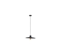 Suspension en rotin noir, E27, 1 ampoule, forme plate, faite main - Zuiver, Balance - 45x45x150 cm