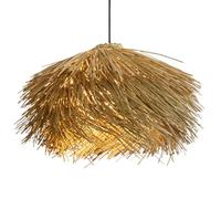 Suspension en rotin tressé en Bambou, 1 Abat-Jour, 50 cm, Style bohème, idéal pour Une Chambre, Une entrée, Un Couloir, Une Cuisine ou Un Couloir.