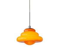 Suspension en Verre chromée, Design Moderne, luminaire Suspendu en Forme d'OVNI, idéal pour Une Cuisine, Une Chambre, Un Salon, Une Salle à Manger ou Un Restaurant, 18 cm