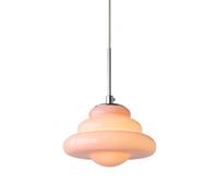 Suspension en Verre chromée, Design Moderne, luminaire Suspendu en Forme d'OVNI, idéal pour Une Cuisine, Une Chambre, Un Salon, Une Salle à Manger ou Un Restaurant, 18 cm