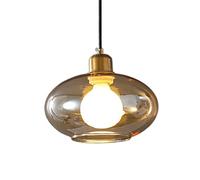 Suspension en Verre créative, culot E27, Abat-Jour à Une tête, luminaire décoratif de Plafond, idéal pour Un Salon, Une Chambre ou Une Salle à Manger
