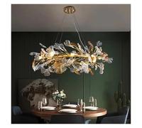 Suspension en Verre émaillé au Design Nordique, idéale pour Un hôtel, Un Salon, Une Salle à Manger, Une Chambre à Coucher, Un Hall d'entrée, Moderne (3 Lampes interchangeables de 60 cm)