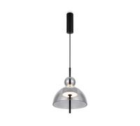 Suspension En Verre Fumé Noir Ø25 Cm 3000 K Up Down