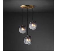 Suspension en verre gris fumé, lampe de chevet MI-NI, lampe suspendue Mid-Century à tête unique E26/E27, compatible avec les ampoules à culot E27.