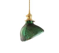 Suspension encastrée à tête Simple avec Douille E27, Abat-Jour en Verre et Douille en métal, Style rétro Nordique, éclairage de Plafond pour Bar, Centre Commercial, Magasin de vêtements