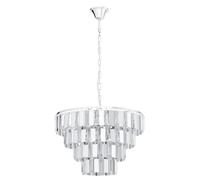 Suspension ERSEKA E14 7X40W en acier chrome D485mm