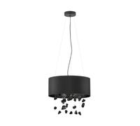 Suspension ESCUELA E27 3X16W en acier noir D530mm