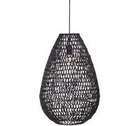 Suspension ""Etel"" Métal & Papier diamètre 38 cm Atmosphera - Noir