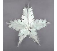 Suspension Etirable Flocon Pailleté PVC Ø 54Cm Blanc Irisé