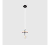 Suspension, Europe du Nord, lustre à une tête E27, soucoupe volante argentée, fer forgé, macaron, suspension industrielle, lampe suspendue vintage, plafonnier, luminaire pour bar, cuisine, salle à man