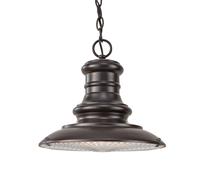 Suspension Exceptionnelle KINGSTON En Bronze Ø30,5Cm Terrasse Extérieure