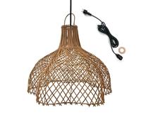 Lumisky Suspension sur secteur ARIA OUTDOOR CABLE extérieur rotin naturel bohème 5 m câble
