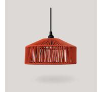 Suspension Extérieure E27 IP54 Ø 30 Cm En Terracotta Abat-Jour Suspendu