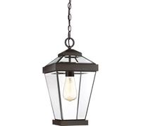 Suspension Extérieure IP23 Bronze E27 Verre Métal Rustique Lampe De Jardin
