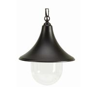 Suspension Extérieure Noire Ø25Cm Ronde IP43 E27 Lampe D'Entrée Jardin Terrasse
