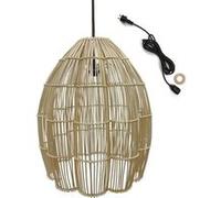 Suspension Extérieure Rotin Beige D50cm Câble 5m 13