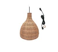 Suspension Extérieure Rotin Beige H38cm Câble 5m