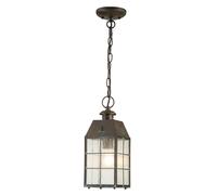 Suspension Extérieure Vintage En Laiton Verre E27 IP44 B: 14 Cm Lampe Terrasse