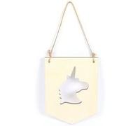 SUSPENSION FANION LICORNE EN BOIS 150X200X5MM G